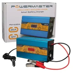 Powermaster Pm-1230 12 Volt Max 30 Amper Akü Şarj Cihazı