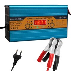 Powermaster Pm-1230 12 Volt Max 30 Amper Akü Şarj Cihazı