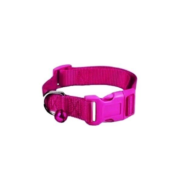 Dokuma Kedi Köpek Tasması Min:20-Max:30 cm Pembe