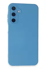 Newface Samsung Galaxy A15 4g Kılıf Nano İçi Kadife Silikon - Mavi