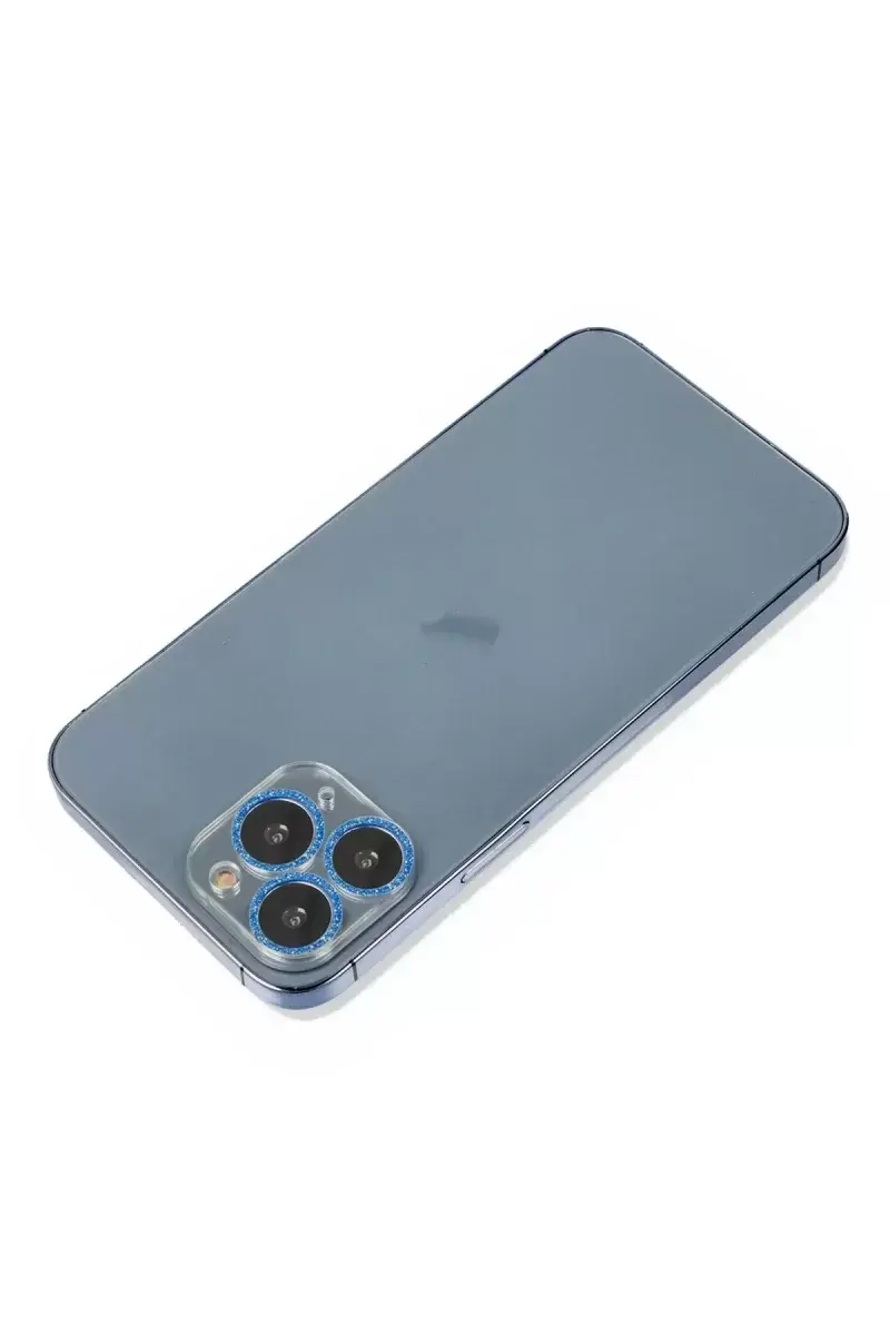 Newface İphone 11 Pro Shine Kamera Lens Koruma Cam - Mavi