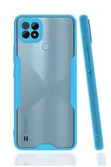 Newface Realme C21 Kılıf Platin Silikon - Mavi