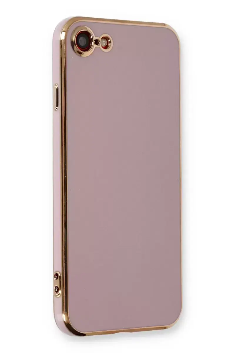 Newface İphone 7 Kılıf Volet Silikon - Mor