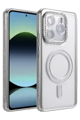 Newface Xiaomi Redmi Note 14 4g Joke Simli Magneticsafe Kılıf - Gümüş