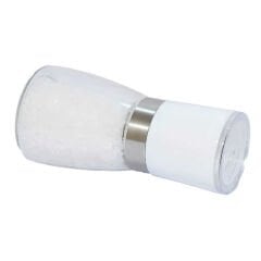 Tuz Karabiber Cam Değirmeni Beyaz + Çankırı Granül Çakıl Doğal Kaya Tuzu 200 Gr
