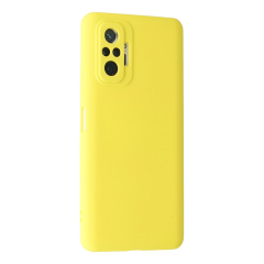 Xiaomi Redmi Note 10 Pro Kılıf Nano İçi Kadife Silikon - Sarı