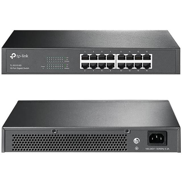 Tp-link Tl-sg1016d 16 Port Gigabit Ethernet Switch