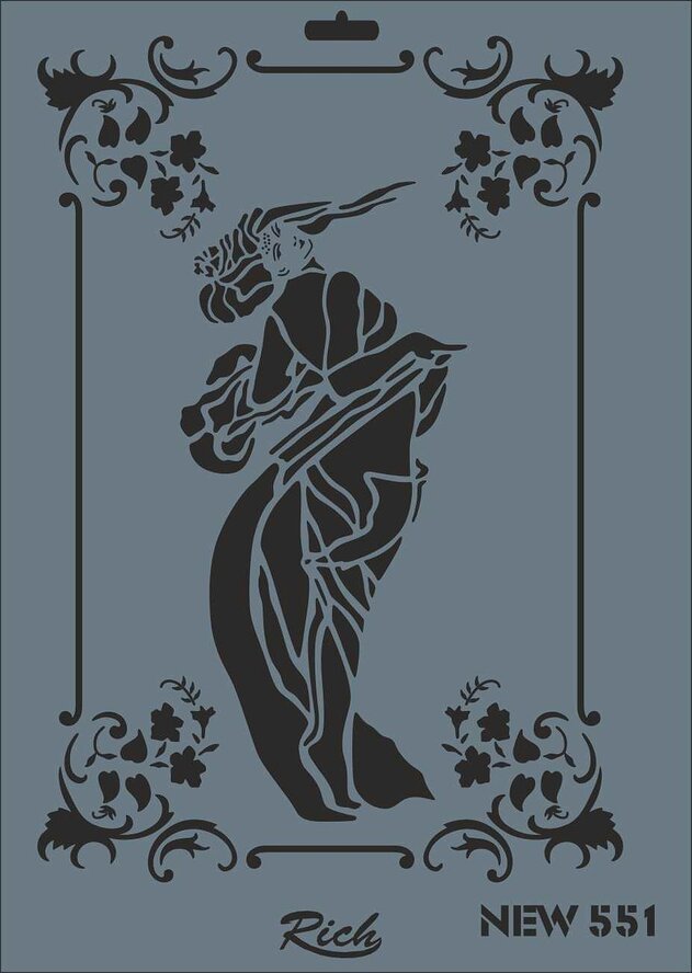 New Seri XL Stencil 25x35 N:551