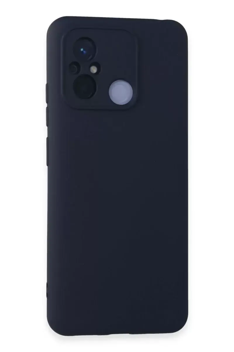 Newface Xiaomi Redmi 12c Kılıf Nano İçi Kadife Silikon - Lacivert