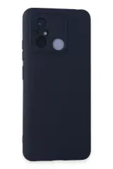 Newface Xiaomi Redmi 12c Kılıf Nano İçi Kadife Silikon - Lacivert