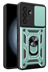 Newface Samsung Galaxy A57 5g Pars Lens Yüzüklü Silikon - Yeşil