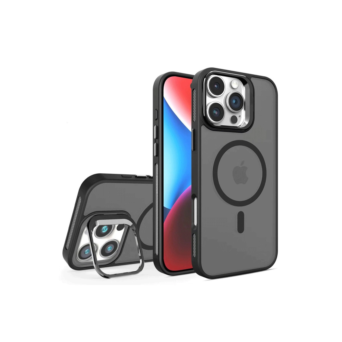 Joko  İphone 16 Pro Flet Lens Magsafe Kapak - Siyah