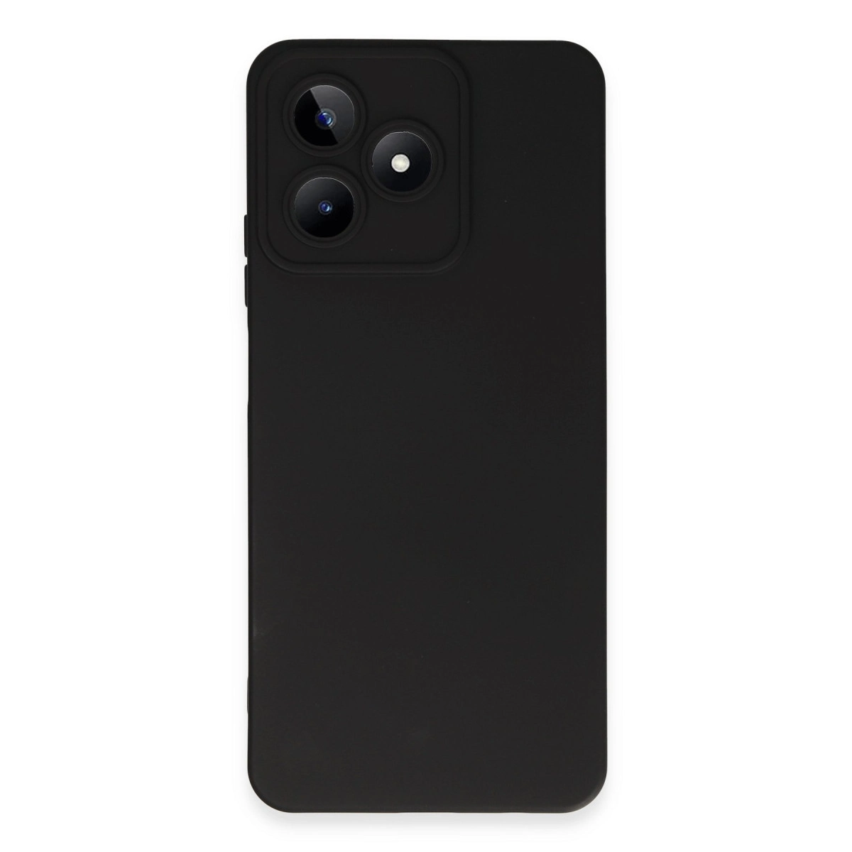 Realme C53 Kılıf Nano İçi Kadife Silikon - Siyah