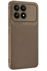 Newface Xiaomi Poco F8 Pro Auto Focus Karbon Kapak - Kahverengi