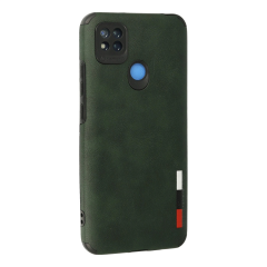 Xiaomi Redmi 9c Kılıf Loop Deri Silikon - Yeşil