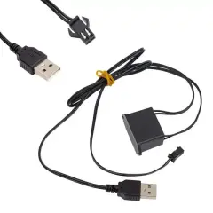 Powermaster 5 Metre 5 Volt Usb Adaptörlü Neon Buz Mavi İp Aydınlatma Pm-6080