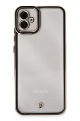 Newface Samsung Galaxy A04e Kılıf Liva Lens Silikon - Siyah