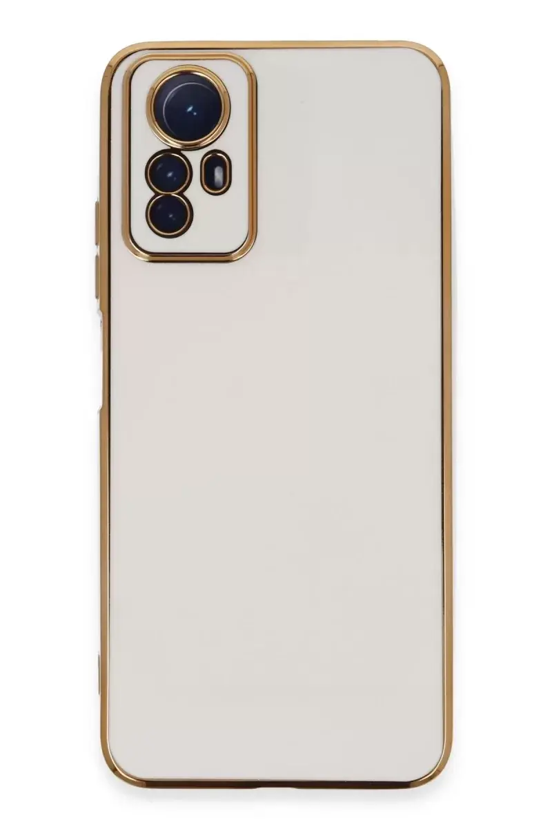 Newface Xiaomi Redmi Note 12s Kılıf Volet Silikon - Beyaz
