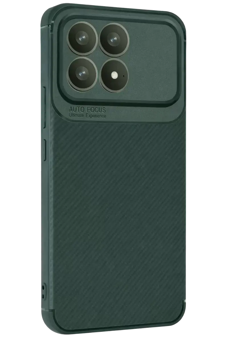 Newface Xiaomi Poco F8 Pro Auto Focus Karbon Kapak - Koyu Yeşil