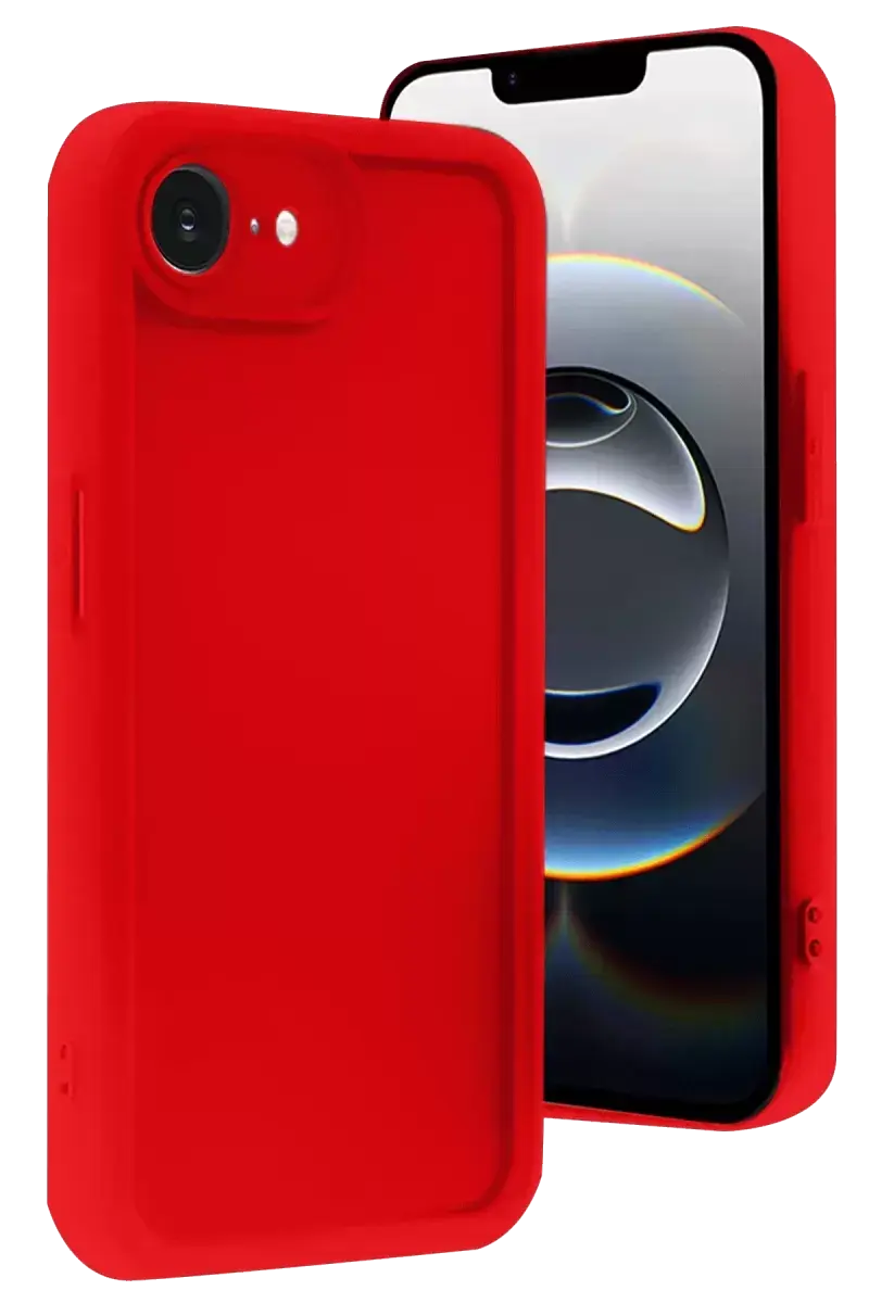 Newface İphone 16e Kılıf Viera Silikon - Kırmızı