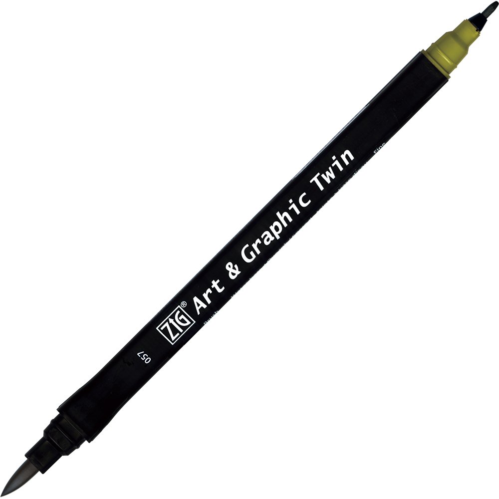 Art & Graphic Twin - Olive Green - 057