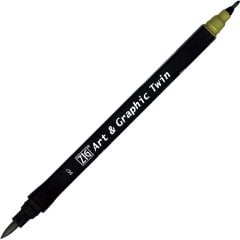 Art & Graphic Twin - Olive Green - 057
