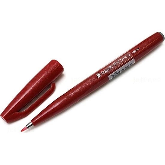 Brush Sign Pen İmza Kalemi Red