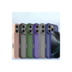 İphone 16 Pro Kılıf Elegant Kapak - Pudra