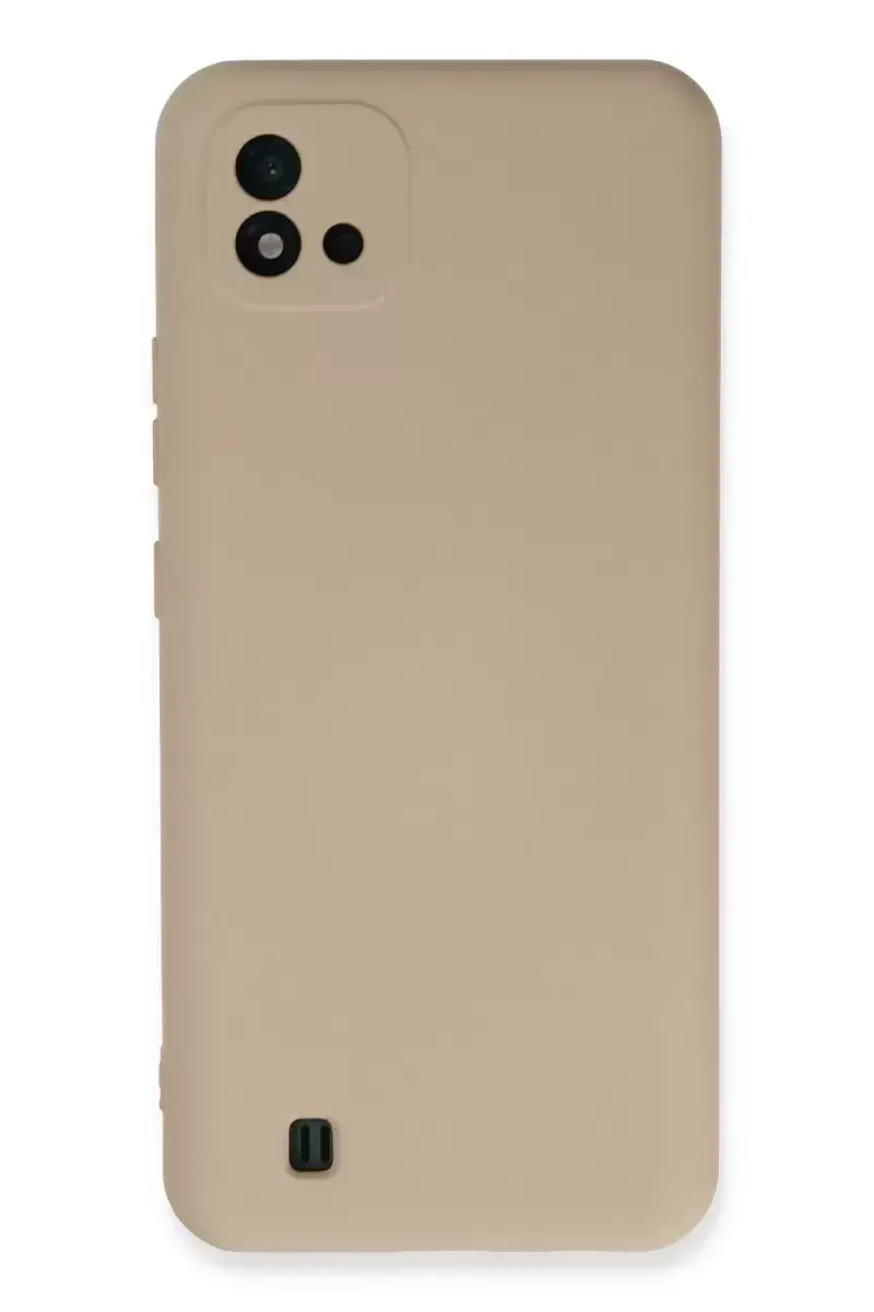 Newface Realme C11 2021 Kılıf Nano İçi Kadife Silikon - Pudra