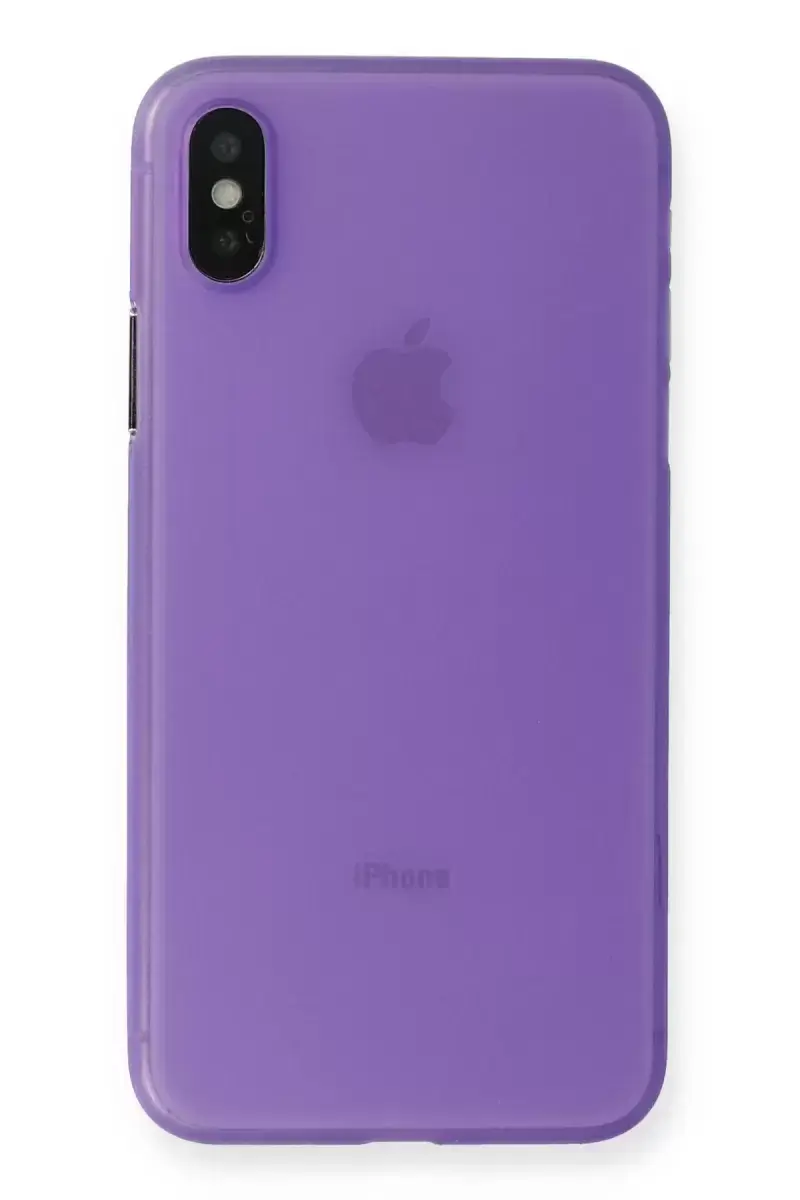 Newface Apple İphone Xs Max Kılıf Pp Ultra İnce Kapak - Mor