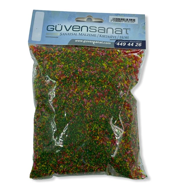 Maket Karışık Flok Toz Çim