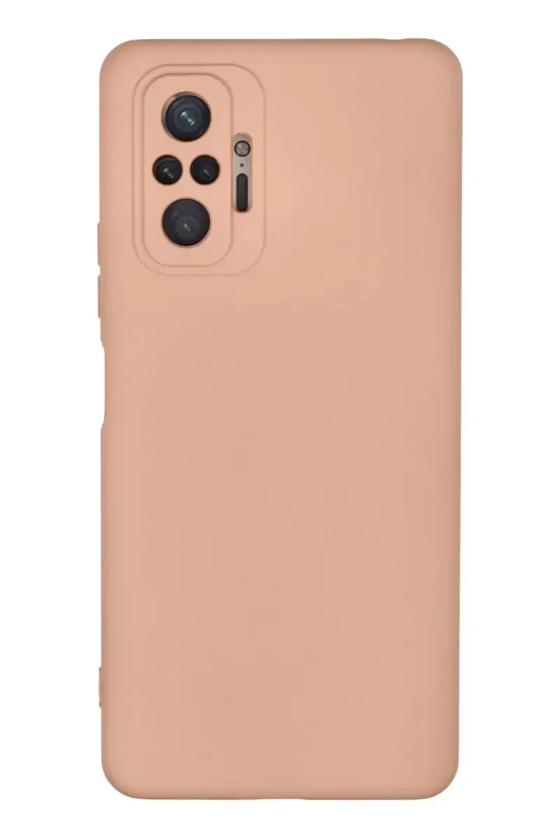 Newface Xiaomi Redmi Note 10 Pro Kılıf Nano İçi Kadife Silikon - Pudra