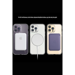 İphone 15 Pro Kılıf Tron Şeffaf Magsafe Kapak - Şeffaf