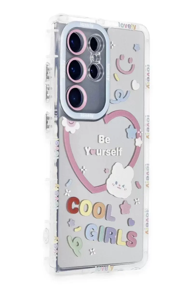 Newface Samsung Galaxy S23 Ultra Kılıf Reflexion Desenli Kapak - Desen 1