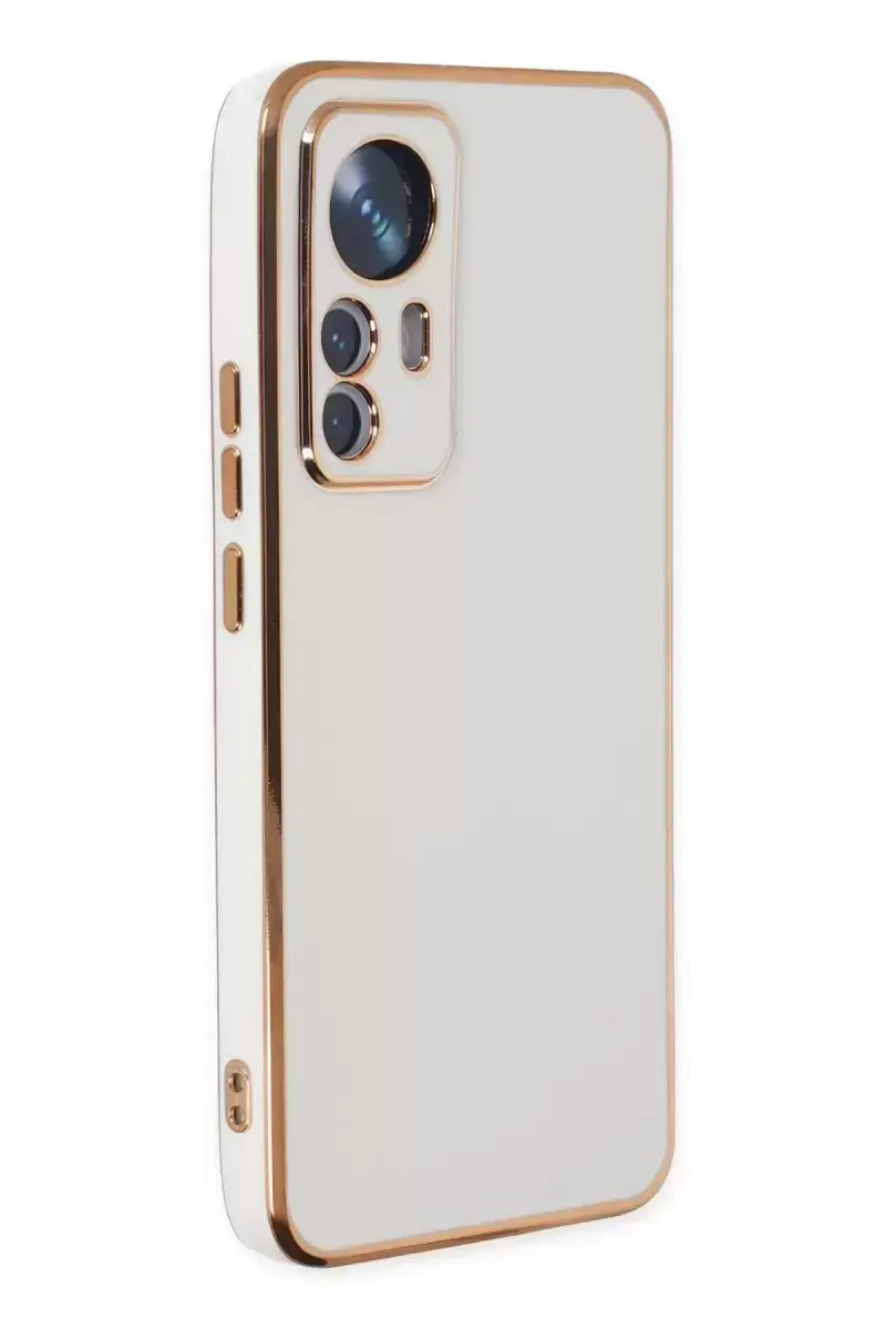 Newface Xiaomi Mi 12t Pro Kılıf Volet Silikon - Beyaz