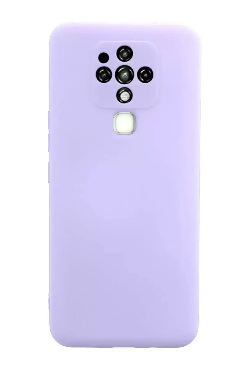 Newface Tecno Camon 16 Kılıf Nano İçi Kadife Silikon - Lila