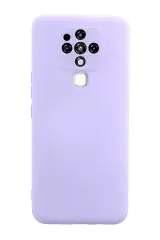 Newface Tecno Camon 16 Kılıf Nano İçi Kadife Silikon - Lila