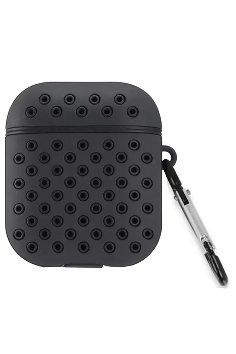 Newface Apple Airpods 3 (3.nesil) Spor Delikli Kılıf - Siyah-siyah