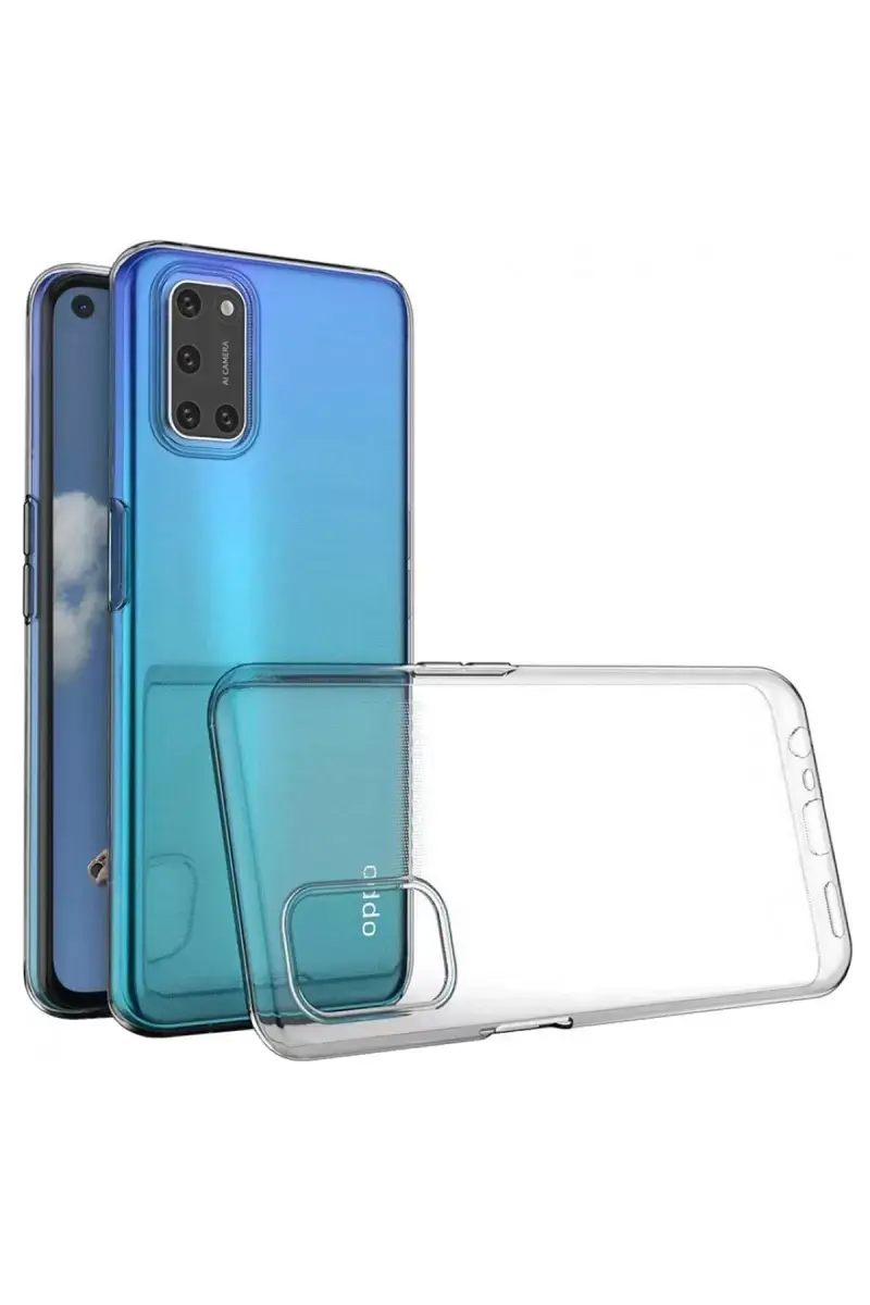 Newface Oppo A52 Kılıf Lüx Şeffaf Silikon