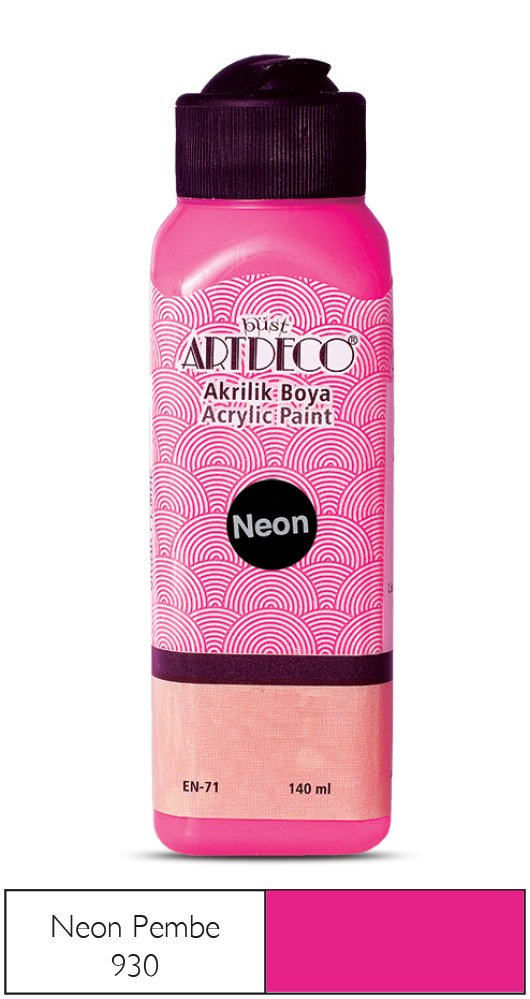 Akrilik Ahşap Boyası 140ml 930 Neon Pembe