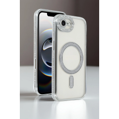 İphone 16e Joke Simli Magneticsafe Kılıf - Gold