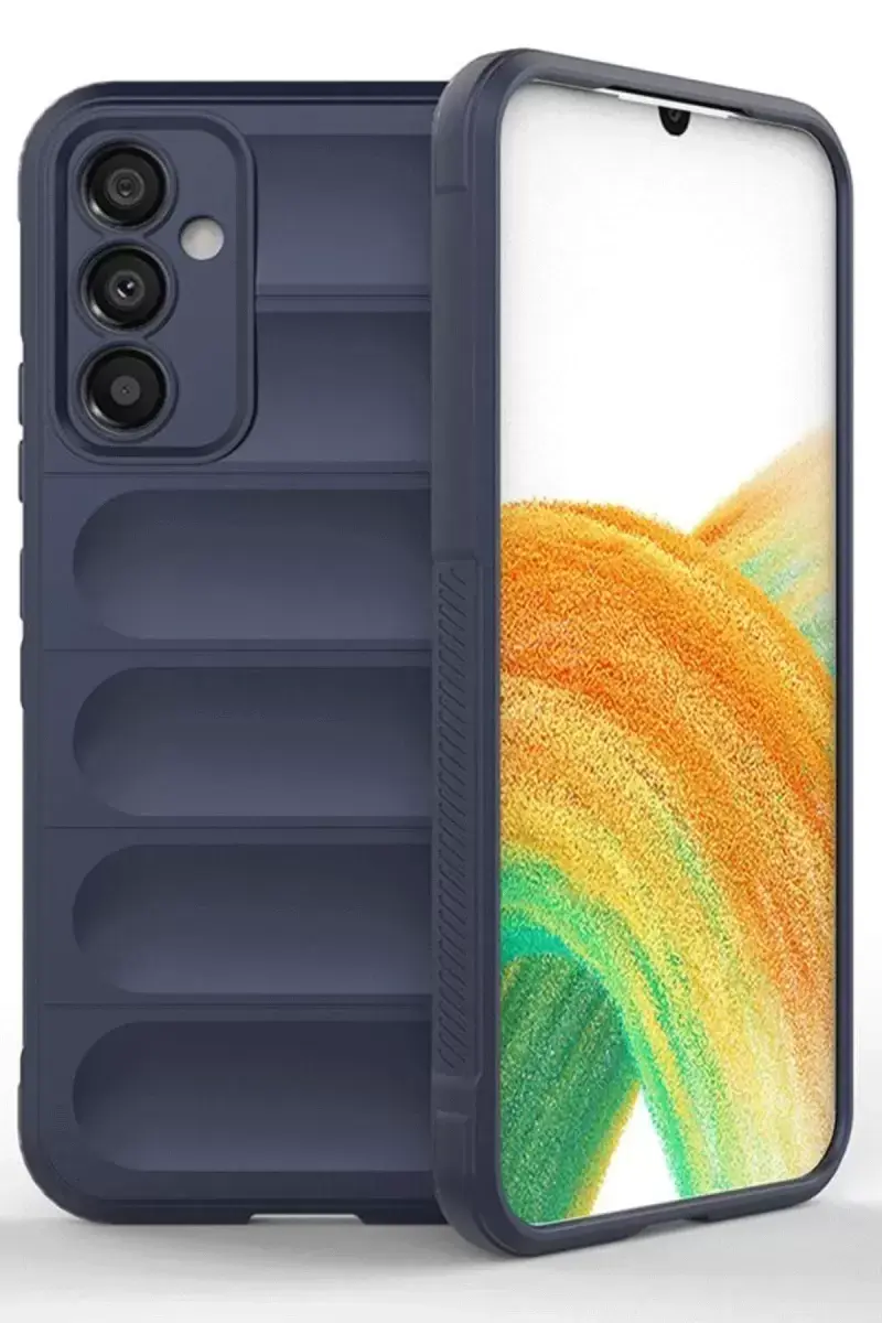 Newface Samsung A56 Kılıf Optimum Silikon - Lacivert