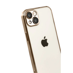 İphone 15 Razer Lensli Silikon - Çöl Titanyum