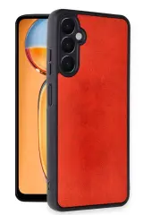 Newface Samsung Galaxy A56 Kılıf Aras Deri Kapak - Kırmızı