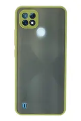 Newface Realme C21 Kılıf Montreal Silikon Kapak - Açık Yeşil