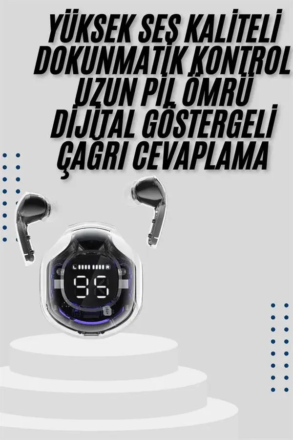 2025 Model Kablosuz Bluetooth Kulaklık Anc Enc Destekli Hifi Stereo