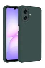Newface Samsung Galaxy A07 4g Nano İçi Kadife Silikon - K.yeşil