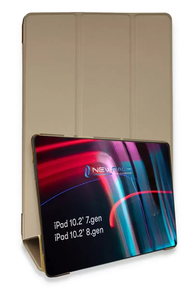Newface Apple İpad 10.2 (7.nesil) Kılıf Tablet Smart Kılıf - Gold