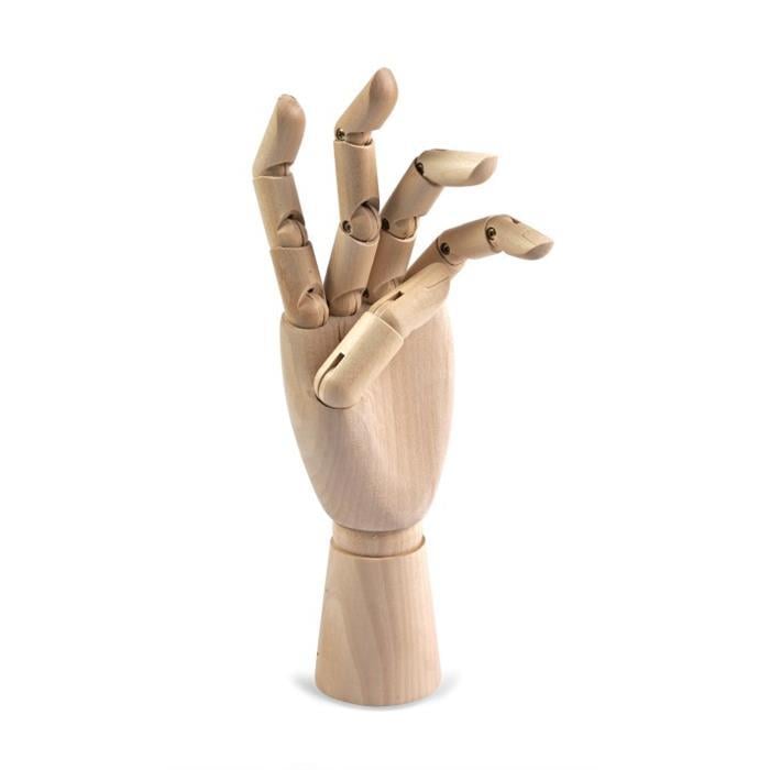 Ahşap Erkek Sağ Model El 25cm