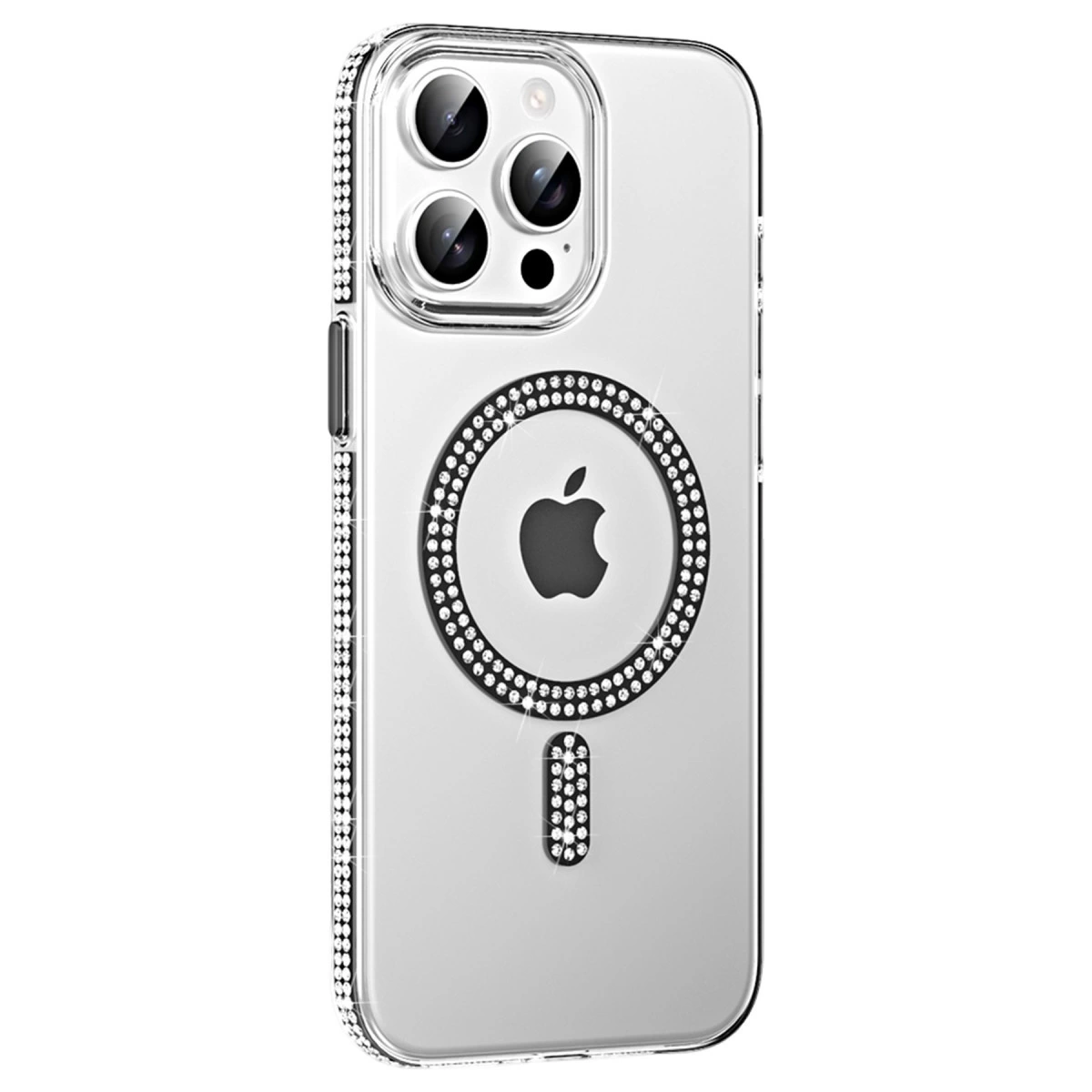Joko  İphone 14 Pro Max Move Taşlı Magsafe Kapak - Siyah